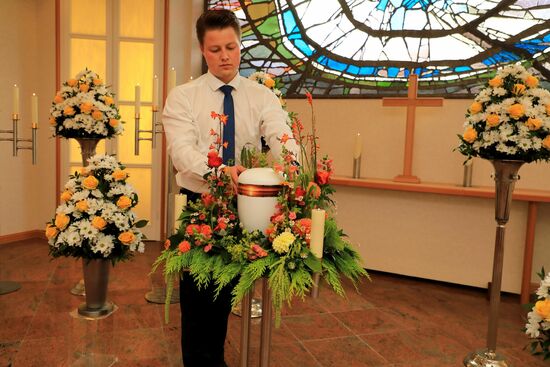 Vorbereitung Trauerfeier